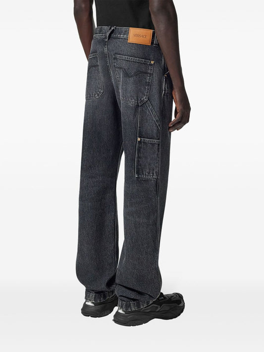 Versace Carpenter Jeans in Black Jeans Versace