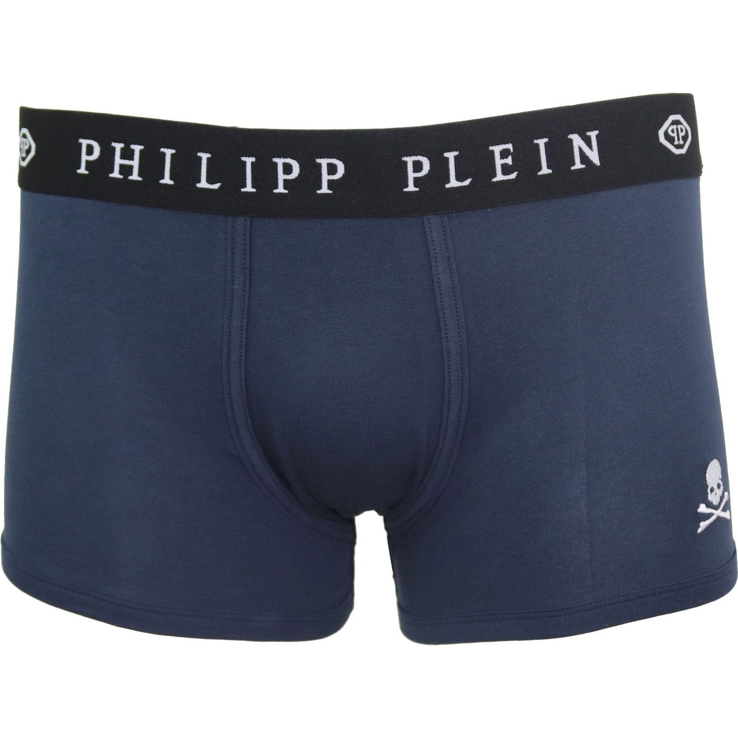 Philipp Plein Blue Cotton Men Boxer Philipp Plein