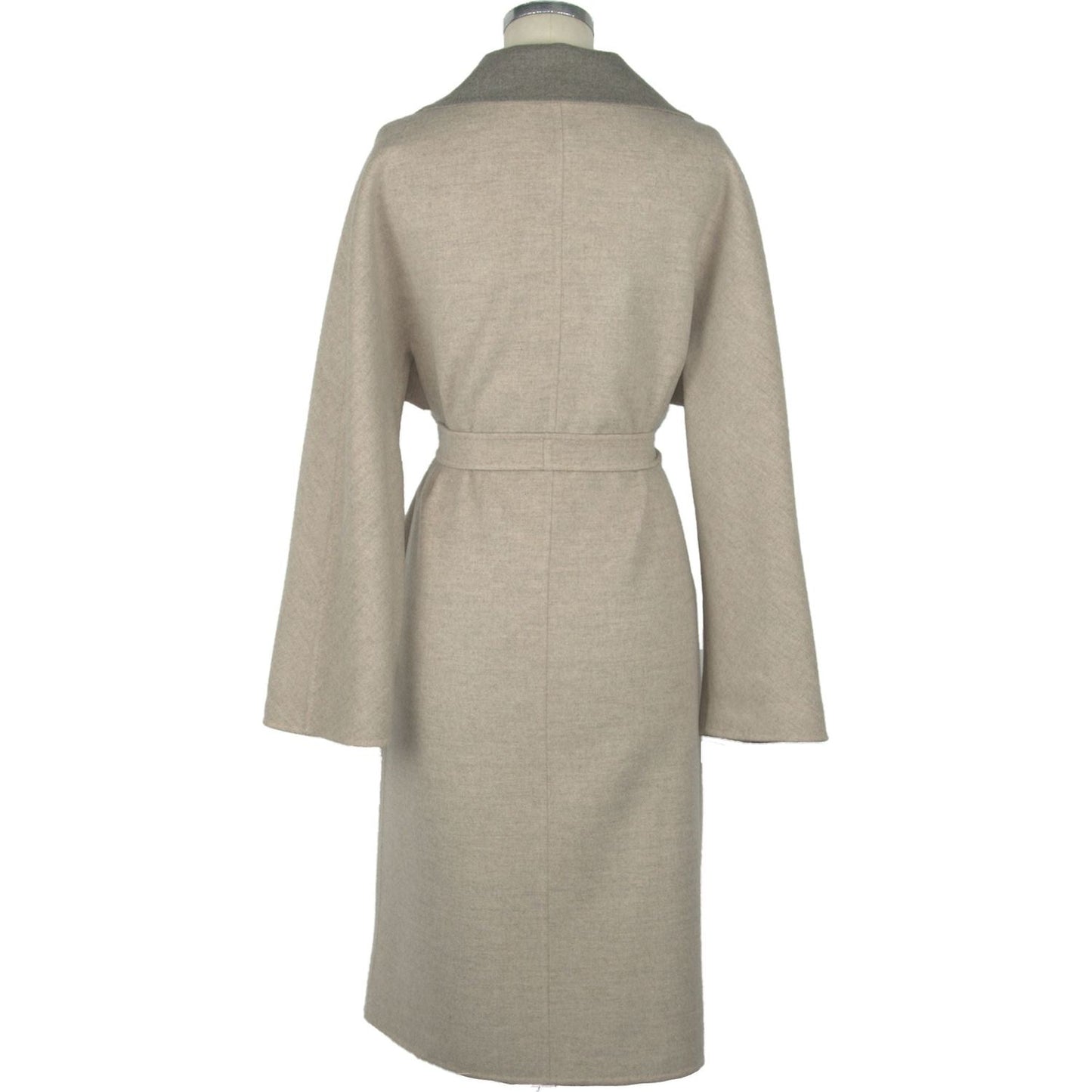 Made in Italy Elegant Italian Virgin Wool Coat Made in Italy