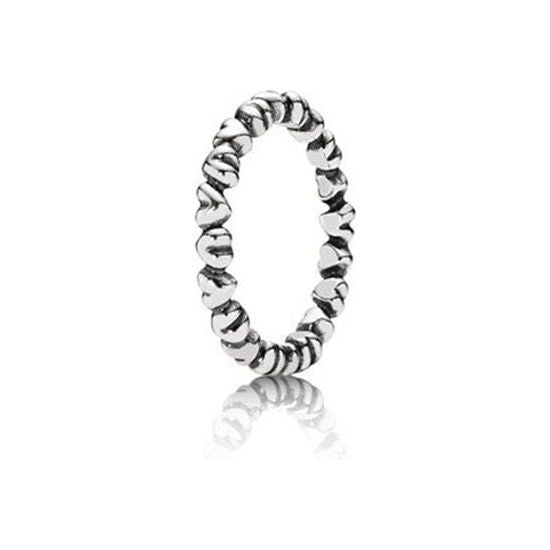 PANDORA JEWELS Mod. SMALL HEARTS - RING - Size 50 DESIGNER FASHION JEWELLERY PANDORA