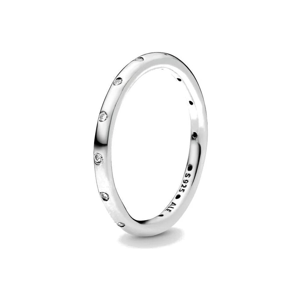 PANDORA JEWELS Mod. SIMPLE SPARKLING BAND - RING - Size 56 DESIGNER FASHION JEWELLERY PANDORA