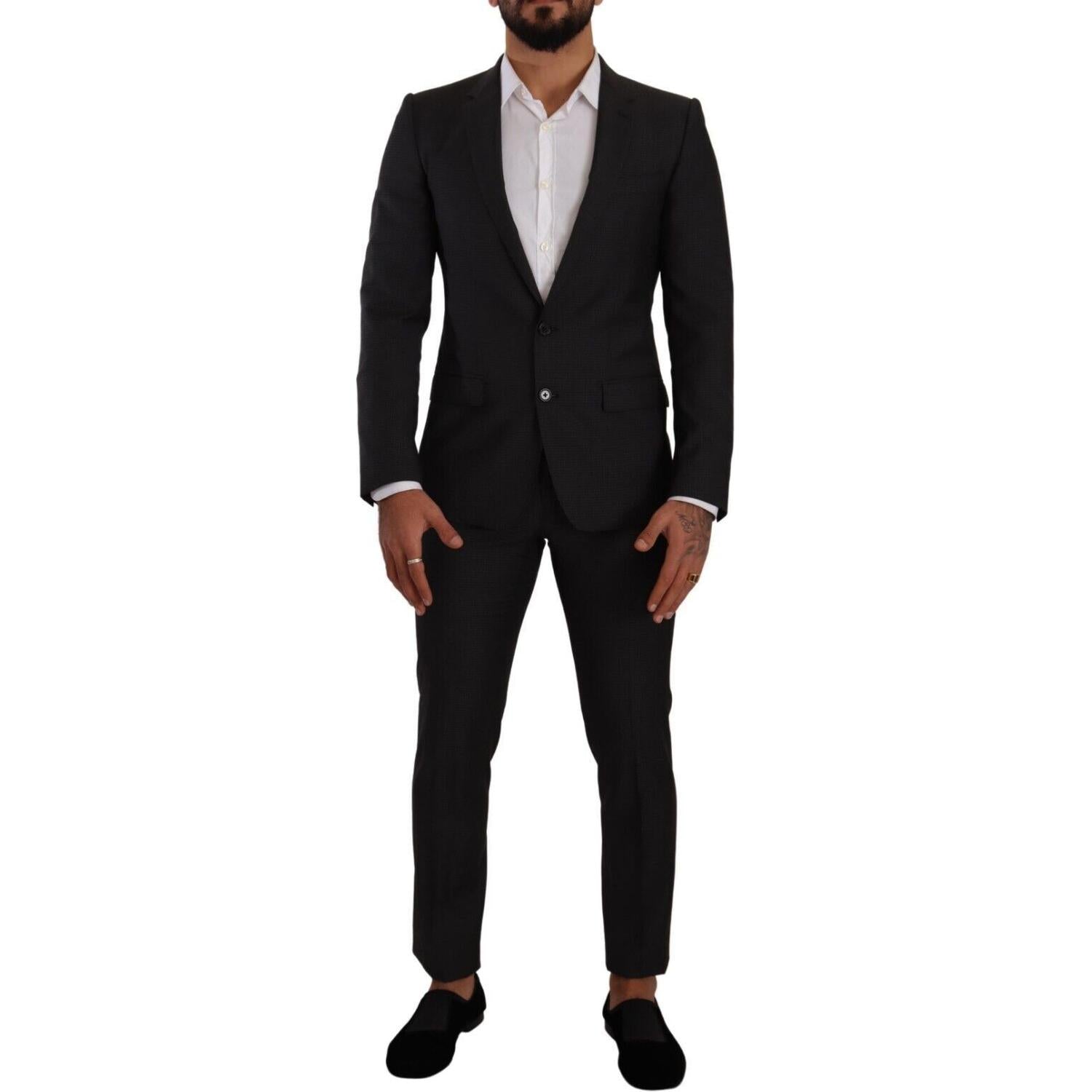 Dolce & Gabbana Black MARTINI Single Breasted 2 Piece Suit