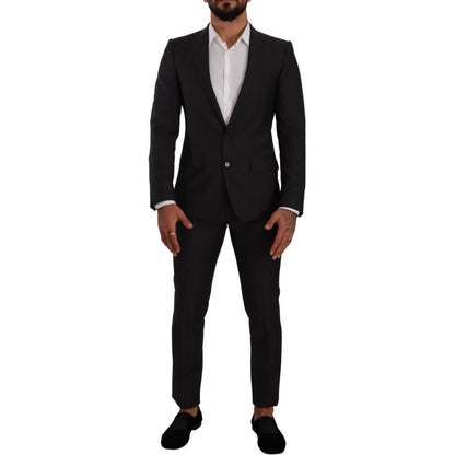 Dolce & Gabbana Black MARTINI Single Breasted 2 Piece Suit