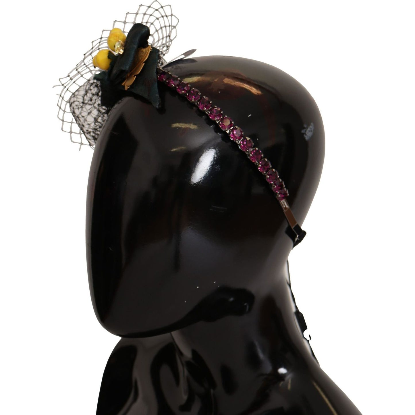 Dolce & Gabbana Purple Crystal Diadem Headband Lemons Sicily Tiara