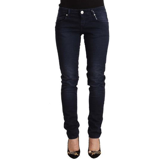 Acht Chic Low Waist Skinny Denim in Blue Acht