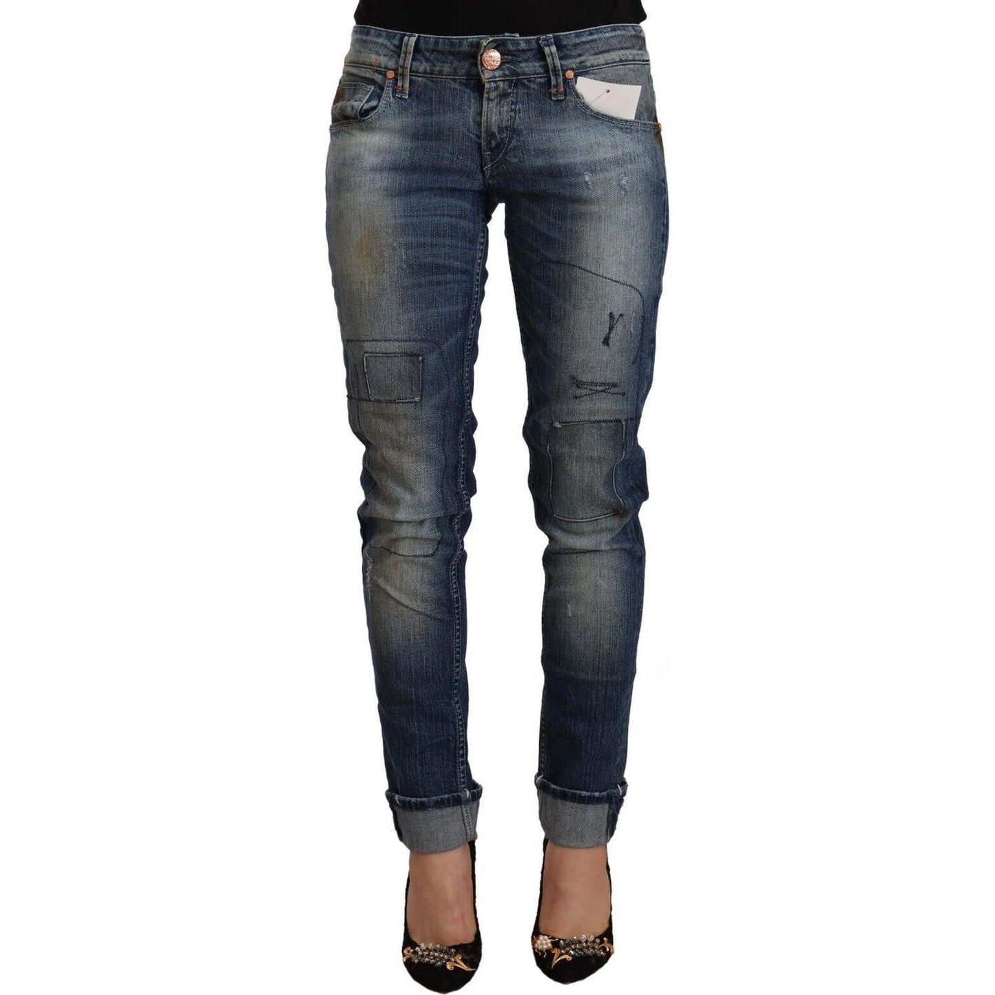 Acht Chic Blue Washed Skinny Denim Serenade Acht