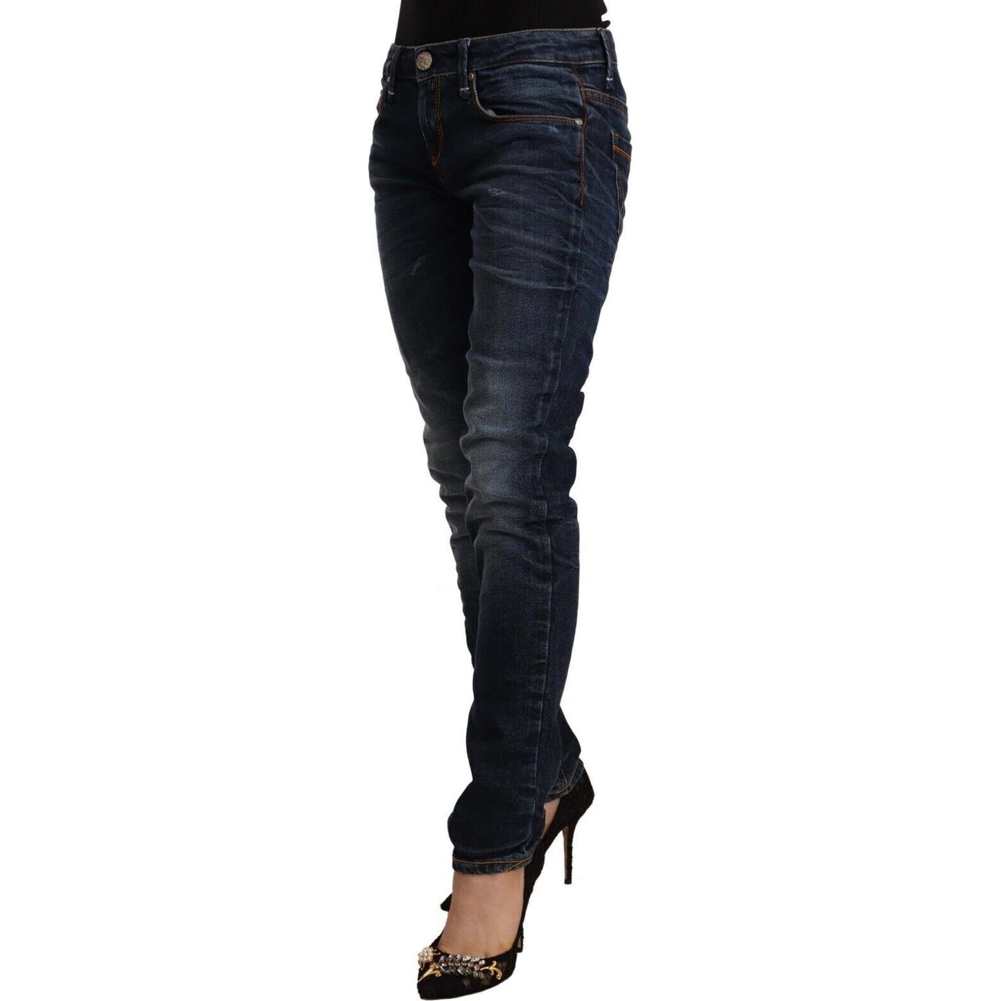 Acht Chic Slim Fit Blue Washed Denim Acht