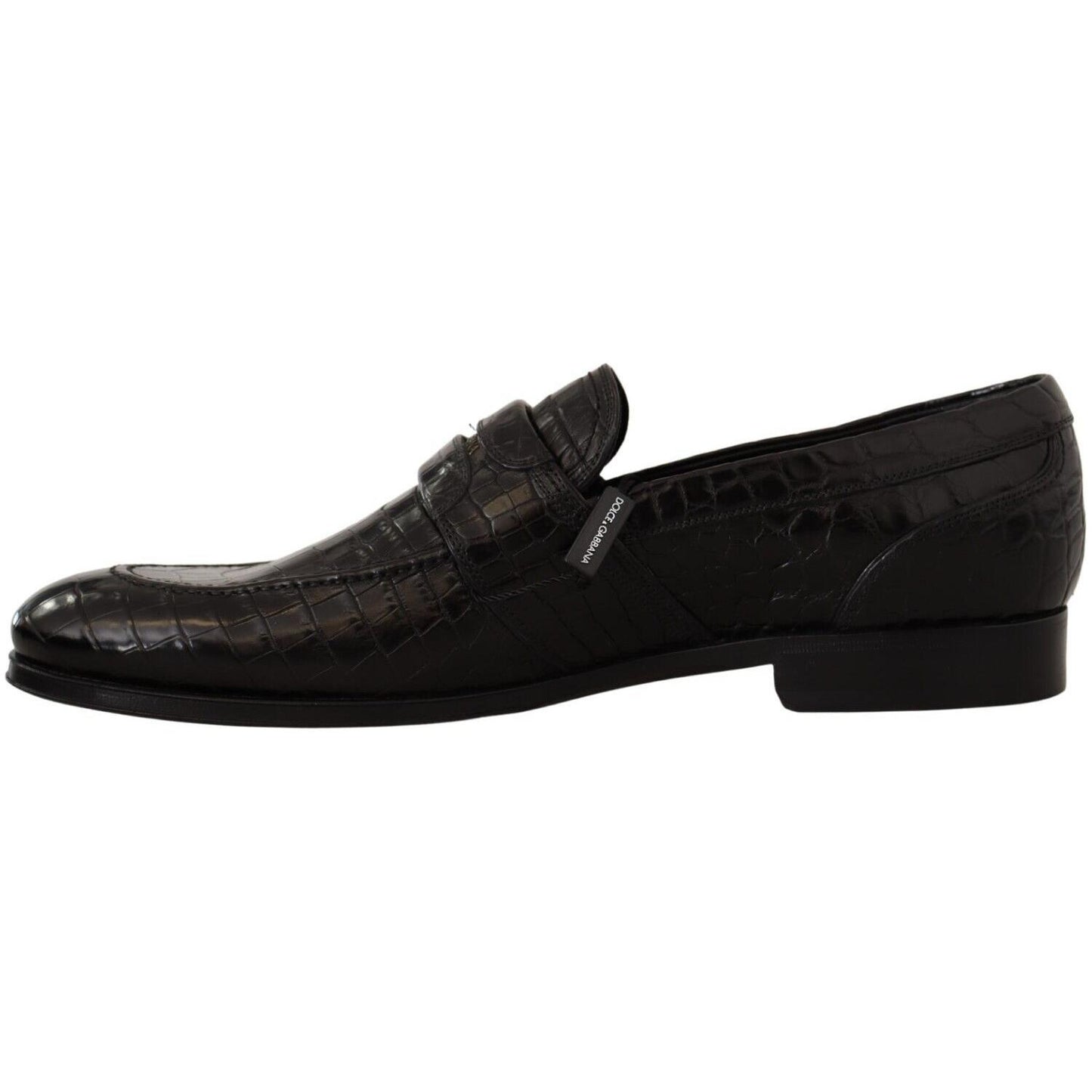 Dolce & Gabbana Elegant Crocodile Leather Moccasin Shoes Dolce & Gabbana