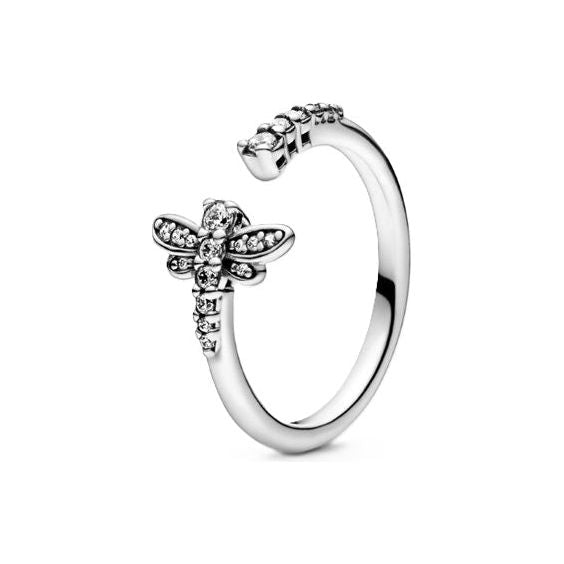 PANDORA JEWELS Mod. SPARKLING DRAGONFLY - RING - Size 54 DESIGNER FASHION JEWELLERY PANDORA