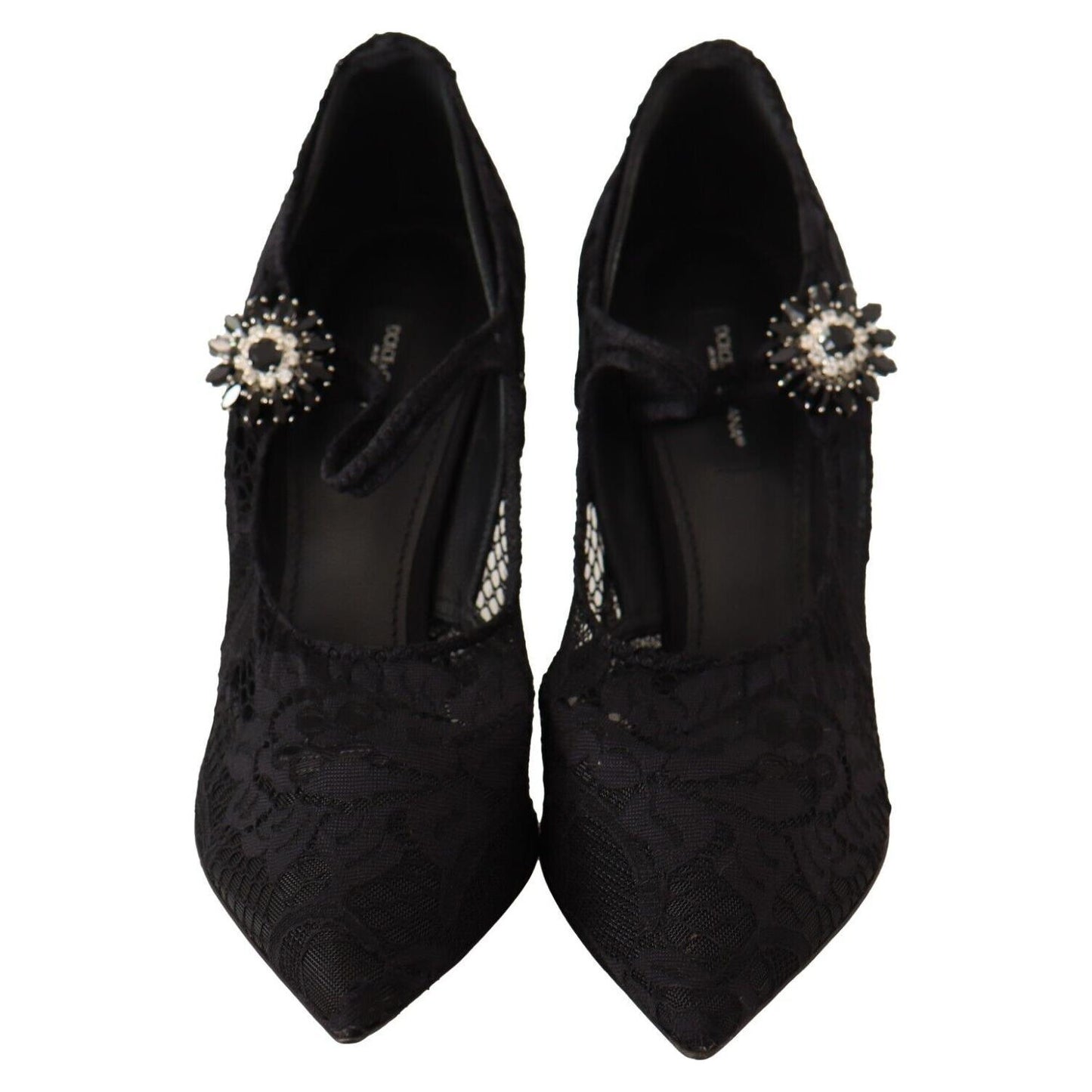 Dolce & Gabbana Elegant Black Lace Stiletto Pumps Dolce & Gabbana