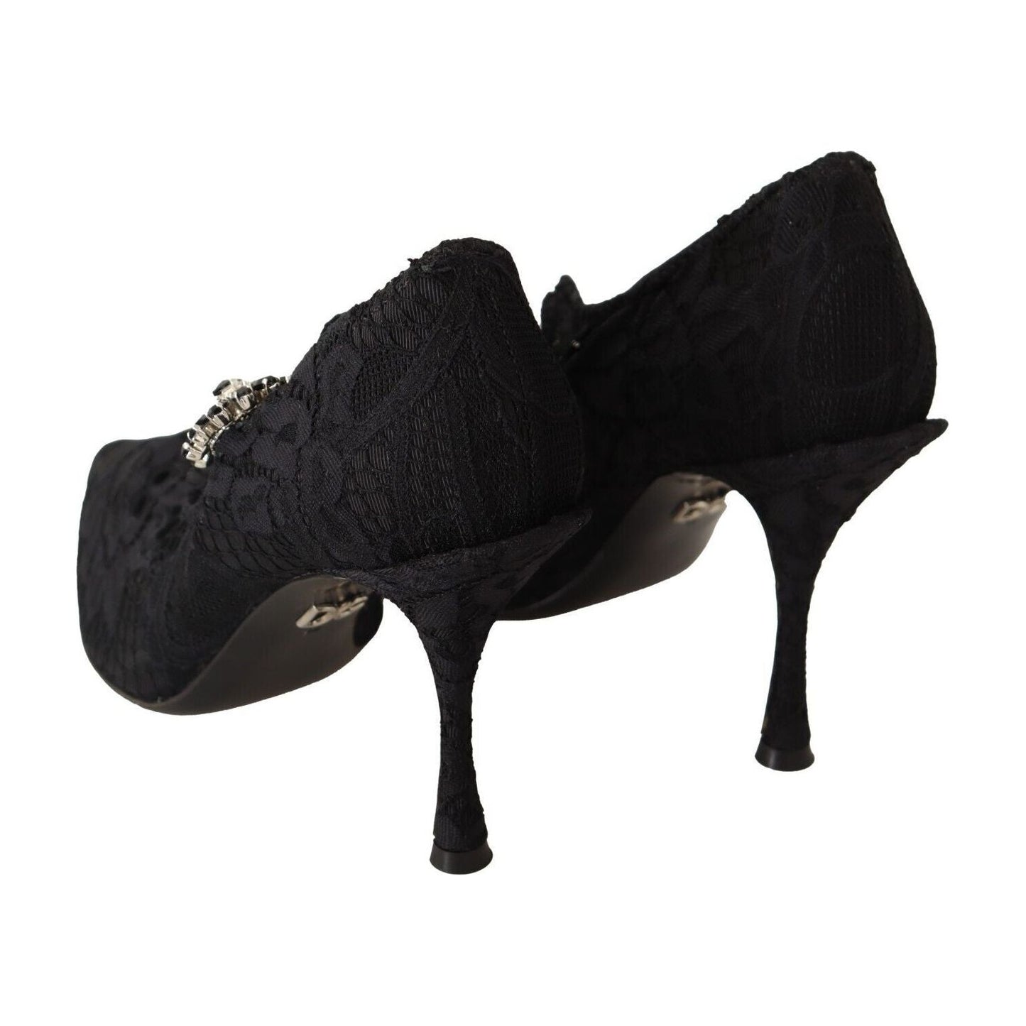 Dolce & Gabbana Elegant Black Lace Stiletto Pumps Dolce & Gabbana