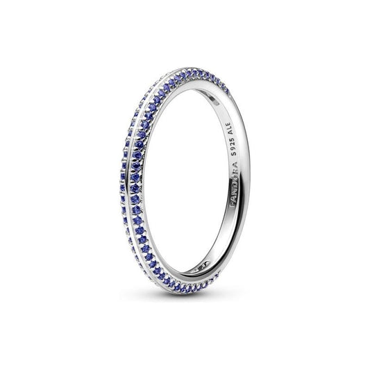 PANDORA JEWELS Mod. ME COLLECTION BLUE PAVE - RING - Size 54 DESIGNER FASHION JEWELLERY PANDORA