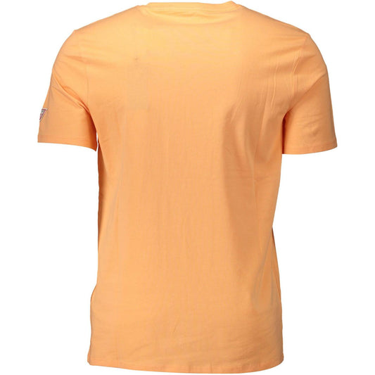 Guess Jeans Orange Cotton Men T-Shirt Guess Jeans