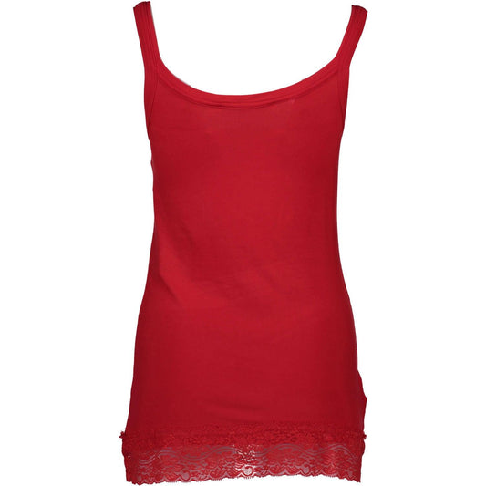 Silvian Heach Red Cotton Women Top Silvian Heach