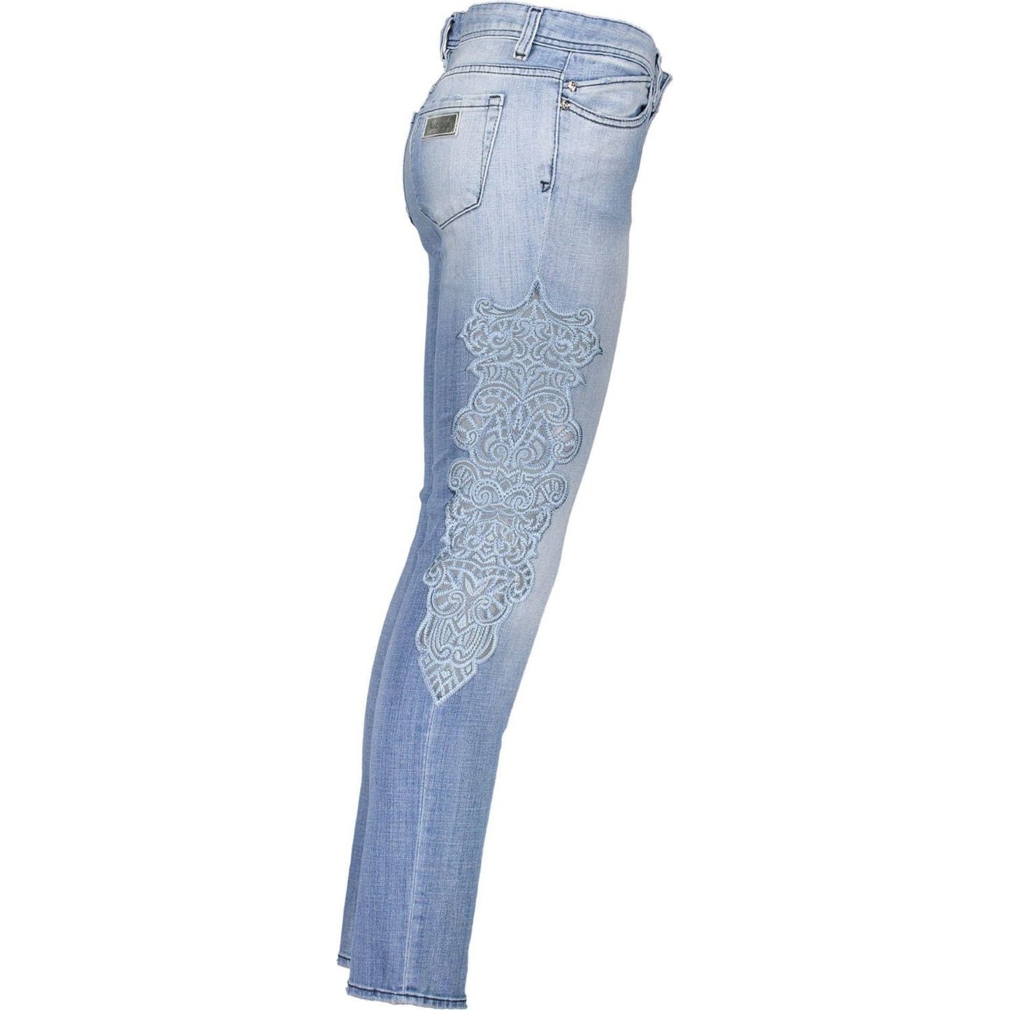 Just Cavalli Light Blue Cotton Women Jeans Just Cavalli