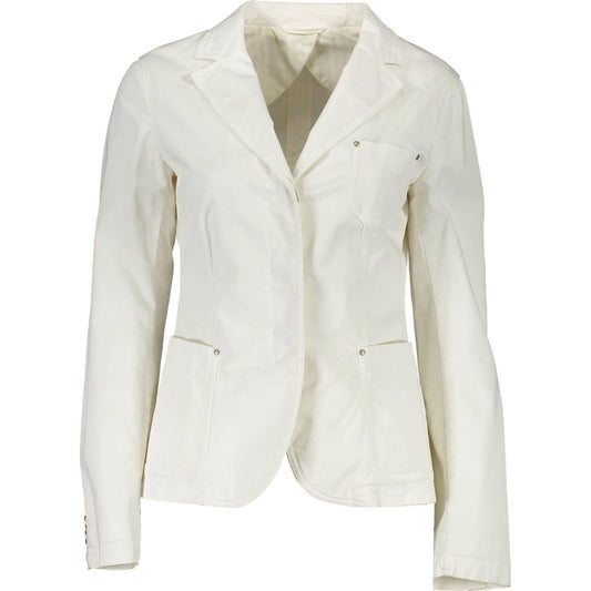 Gant White Cotton Women Jacket Gant