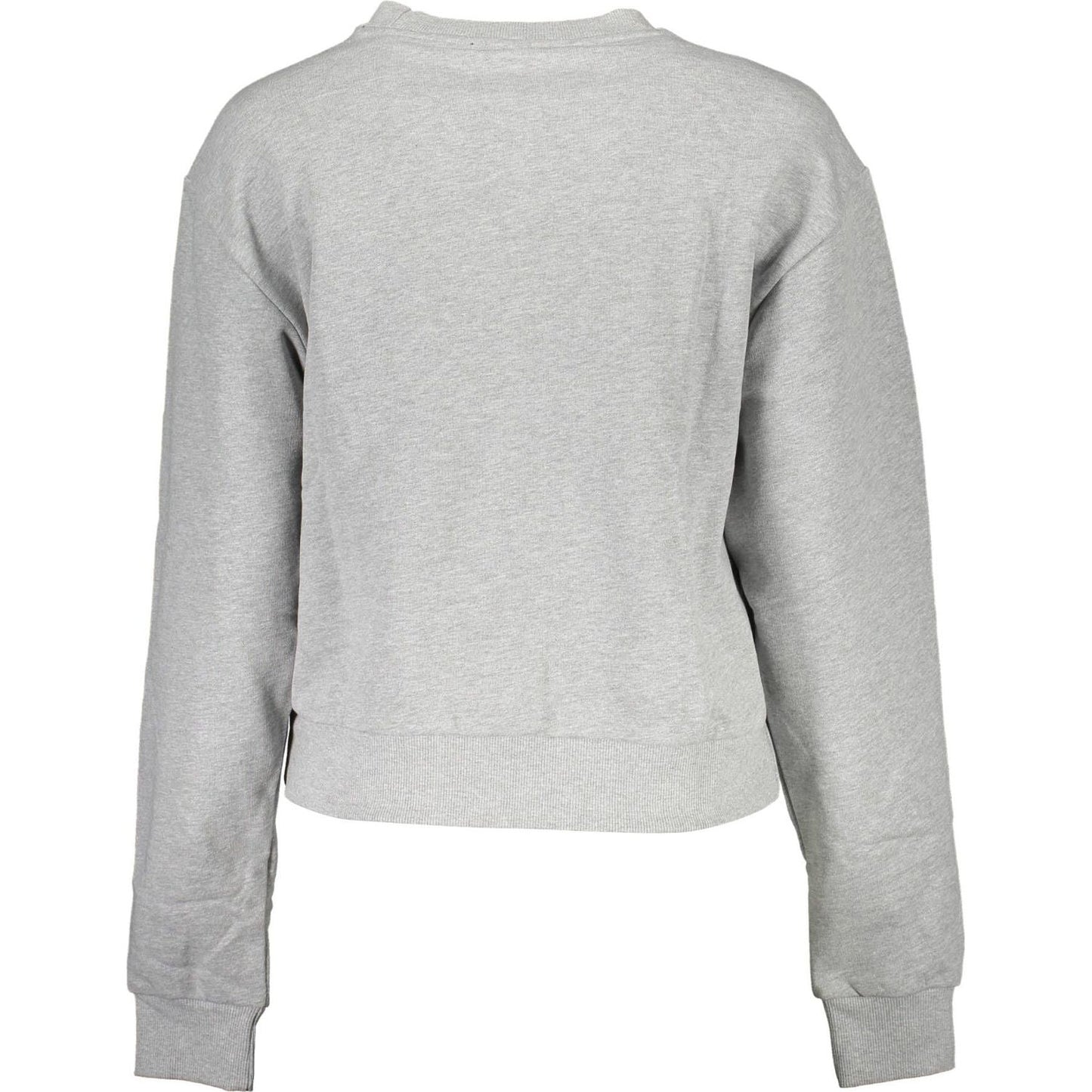 Guess Jeans Gray Cotton Women Sweater Guess Jeans