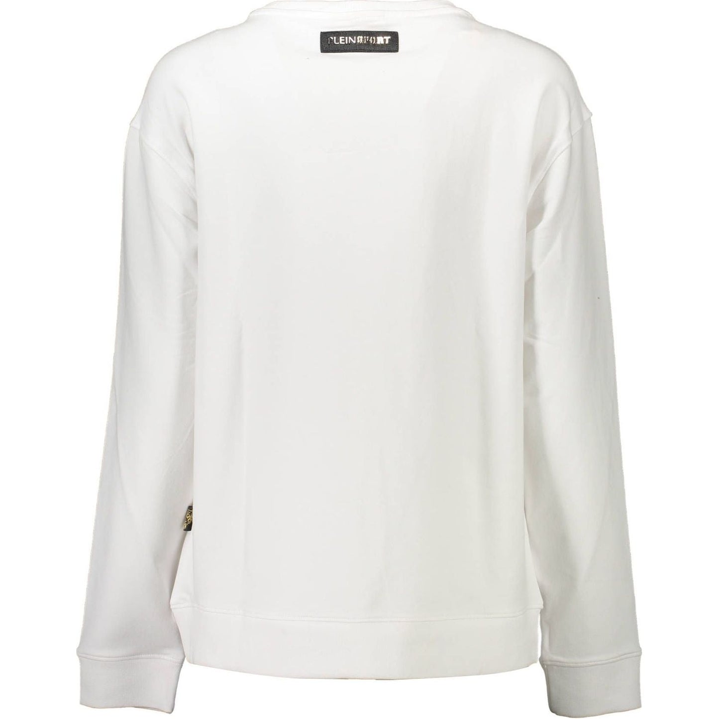 Plein Sport White Cotton Women Sweater Plein Sport