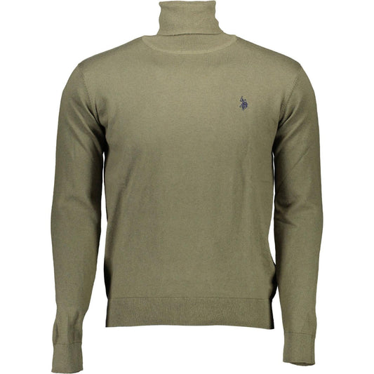 U.S. POLO ASSN. Green Cotton Men Sweater U.S. POLO ASSN.