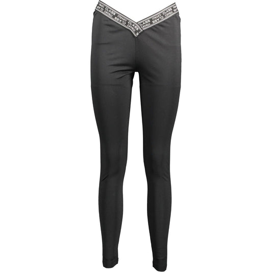 Chic Contrast Detail Elasticated Leggings