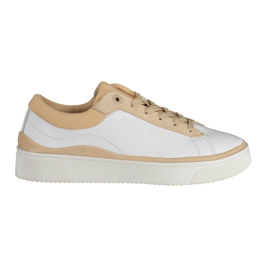 Tommy Hilfiger White Leather Women Sneaker Tommy Hilfiger