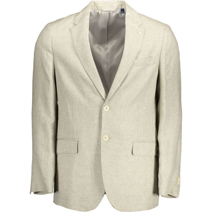 Gant Beige Linen Blazer Jacket