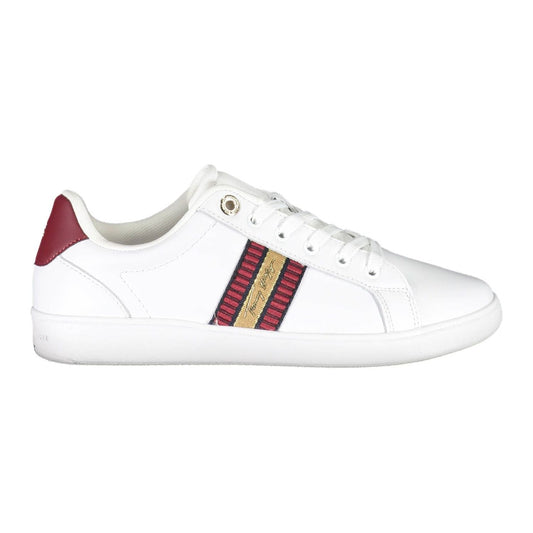 Tommy Hilfiger White Leather Women Sneaker Tommy Hilfiger