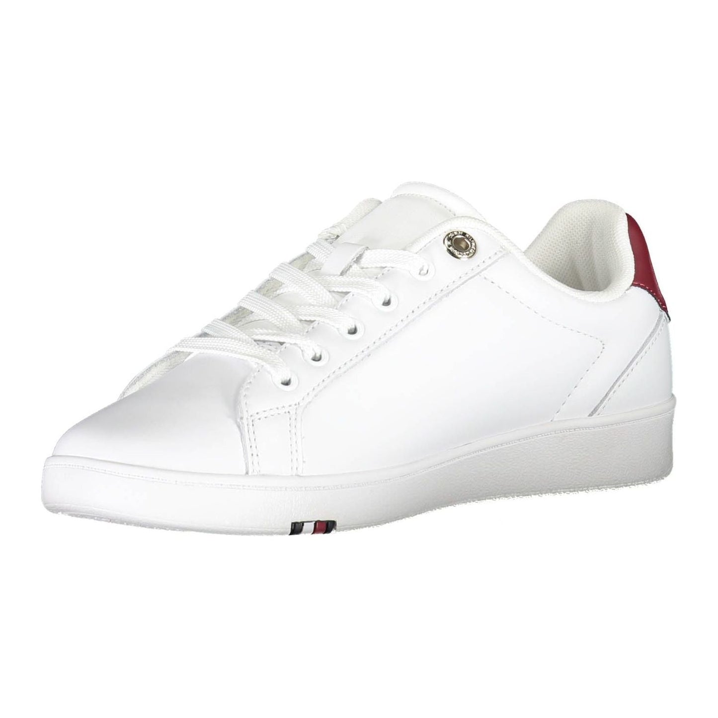 Tommy Hilfiger White Leather Women Sneaker Tommy Hilfiger