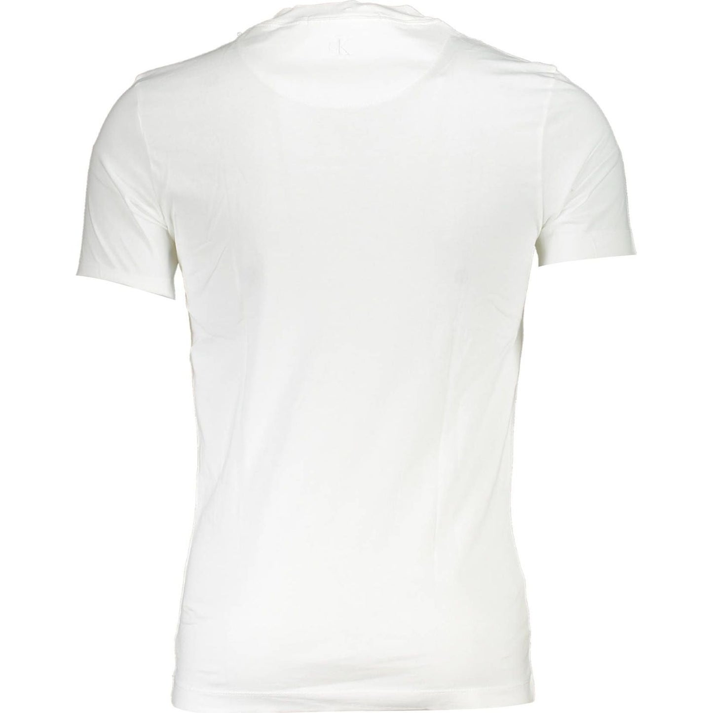 Calvin Klein White Cotton Men T-Shirt Calvin Klein