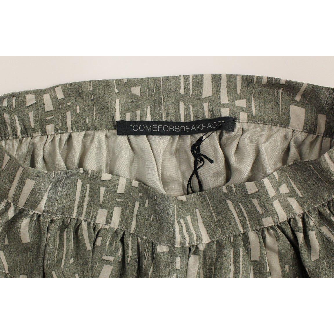 Comeforbreakfast Chic Gray Pleated Mini Skirt Comeforbreakfast