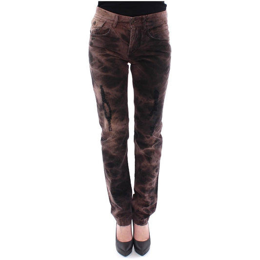 Dolce & Gabbana Elegant Brown Cotton Trousers Dolce & Gabbana