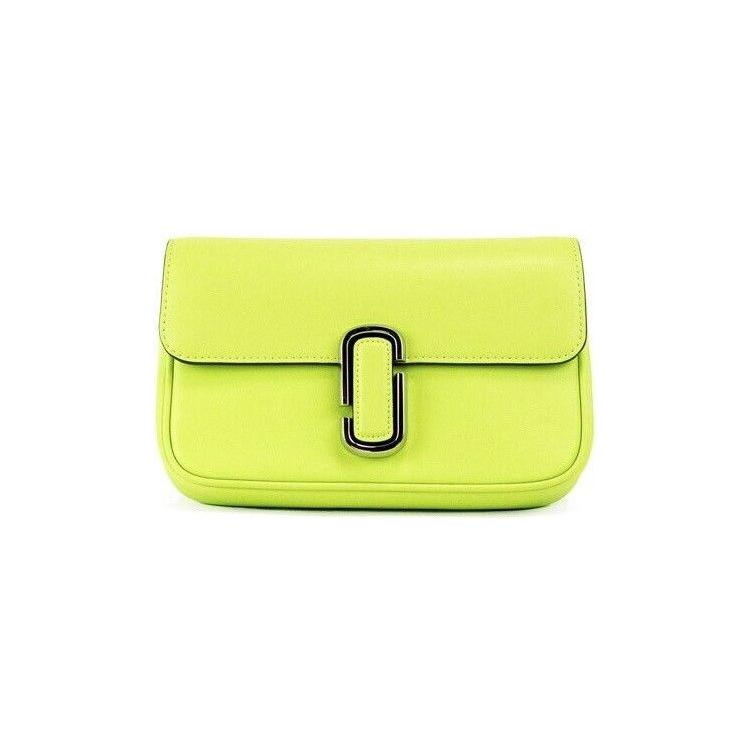 Marc Jacobs The J Marc Green Glow Smooth Leather Shoulder Crossbody Handbag