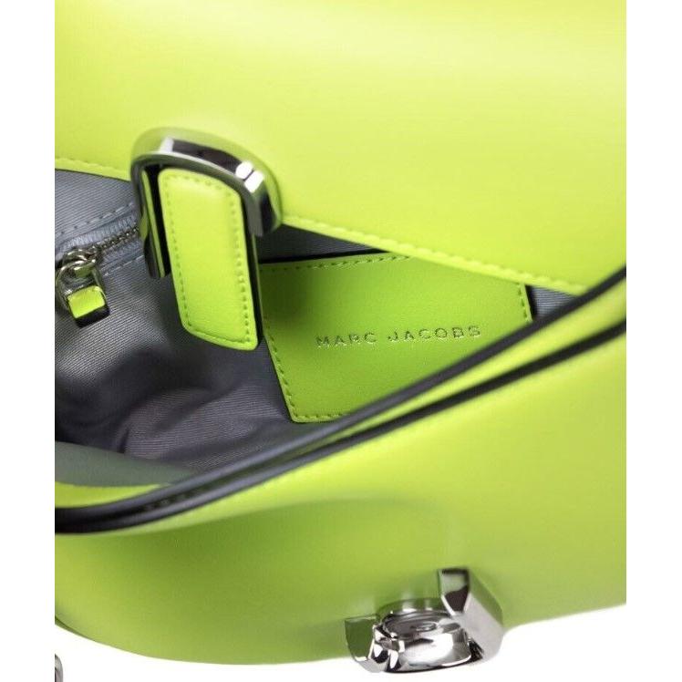 Marc Jacobs The J Marc Green Glow Smooth Leather Shoulder Crossbody Handbag