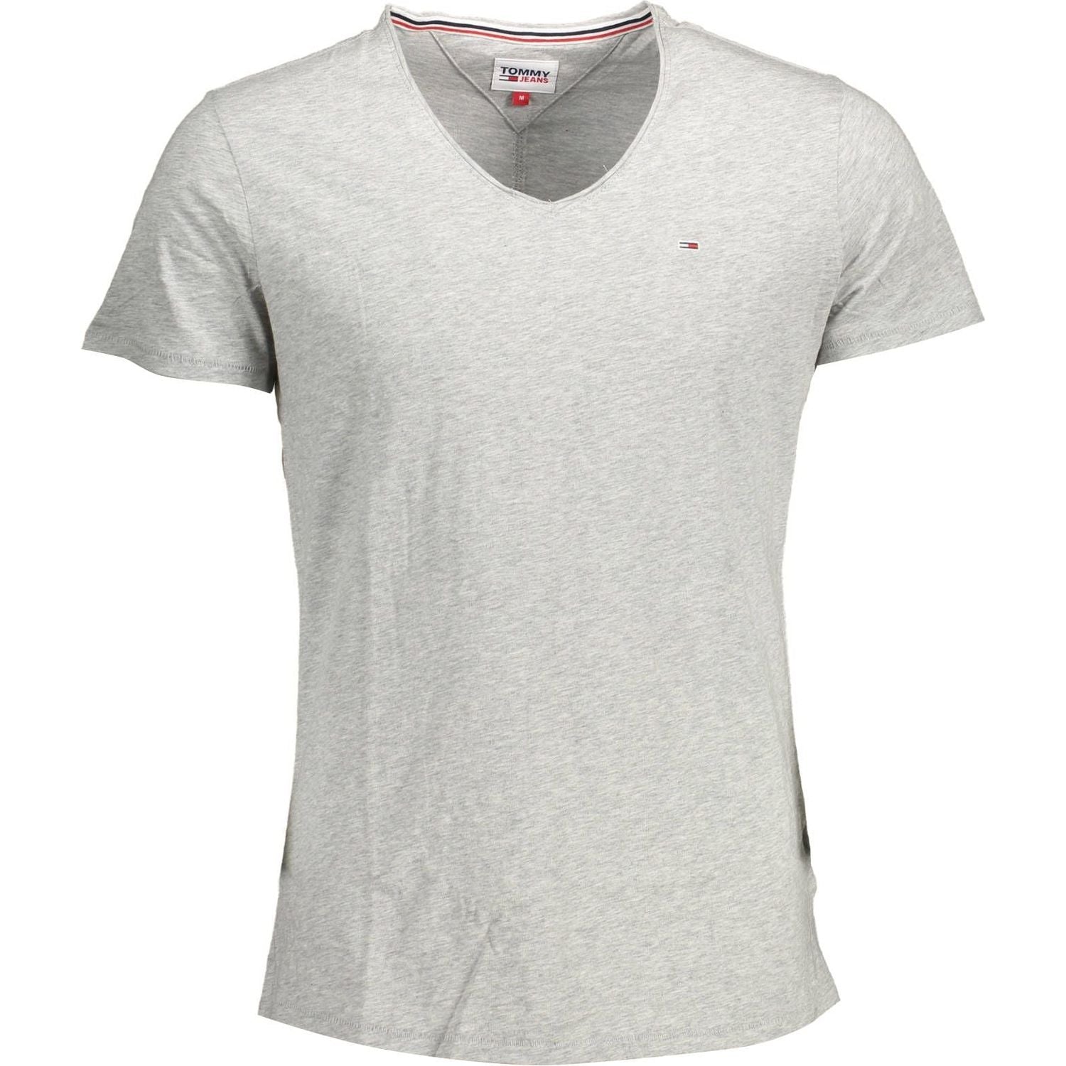 Tommy Hilfiger Gray Polyester Men T-Shirt