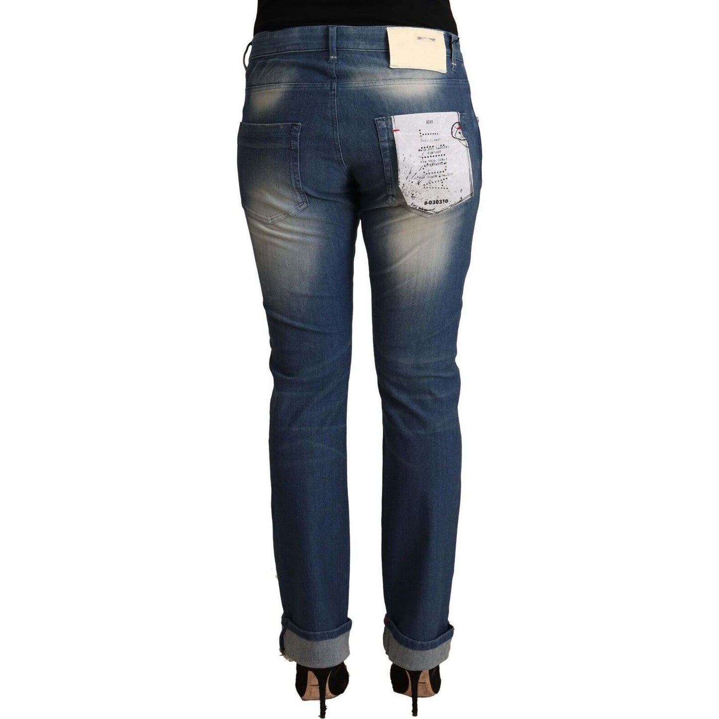 Acht Chic Mid Waist Skinny Denim Jeans Acht