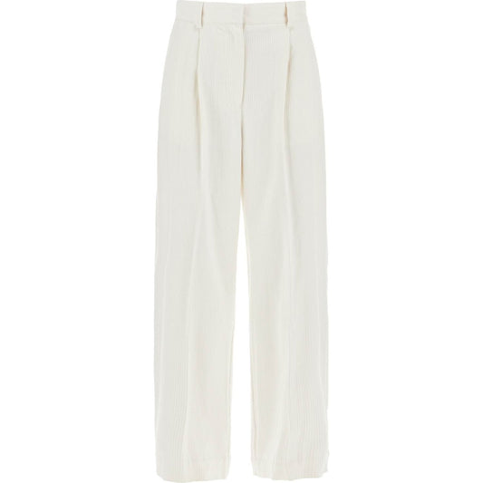 Toteme silk and cotton corduroy pants made Trousers Toteme