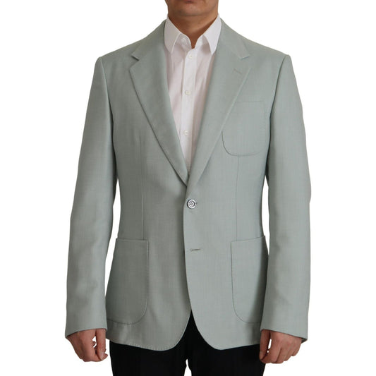 Elegant Slim Fit Cashmere Silk Blazer Jacket