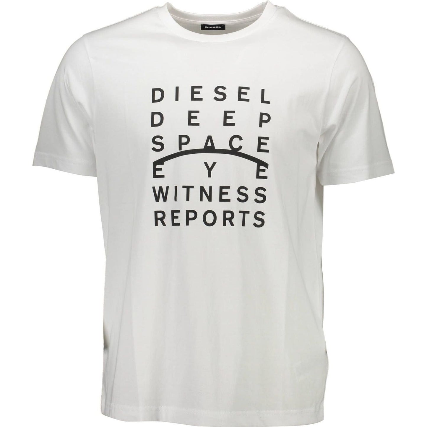 Diesel White Cotton Men T-Shirt Diesel