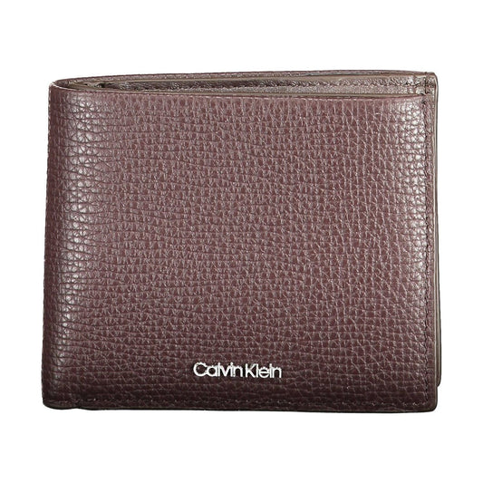 Calvin Klein Brown Leather Men Wallet Calvin Klein