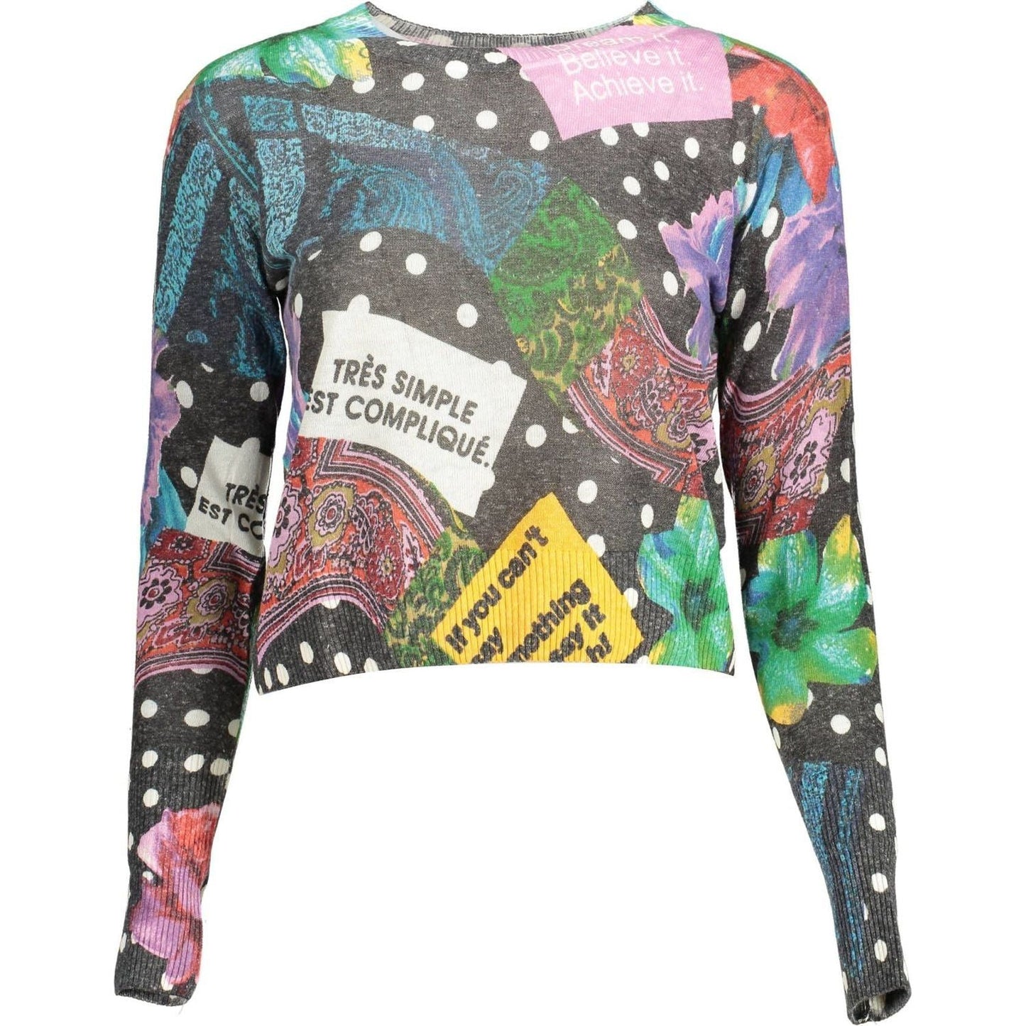 Desigual Black Acrylic Women Sweater Desigual