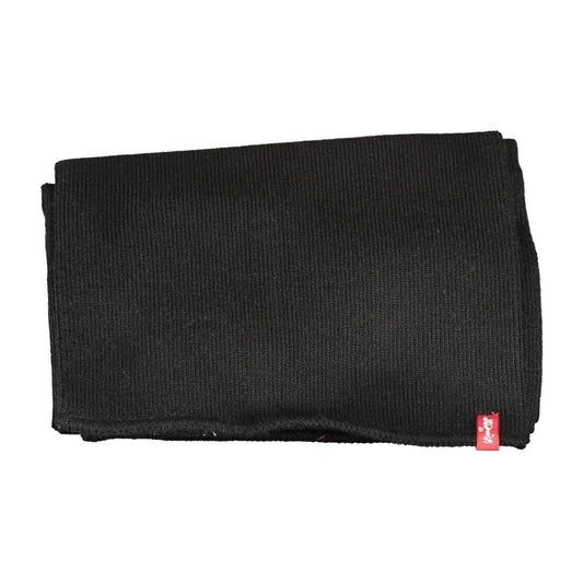 Levi's Black Acrylic Men Scarf