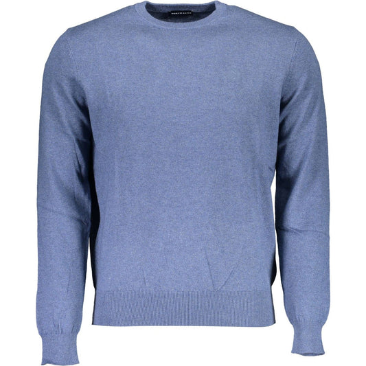 North Sails Blue Cotton Men Sweater North Sails