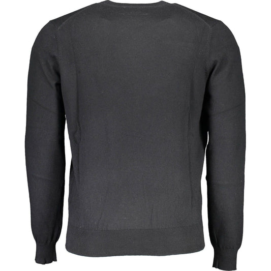 North Sails Black Cotton Men Sweater North Sails