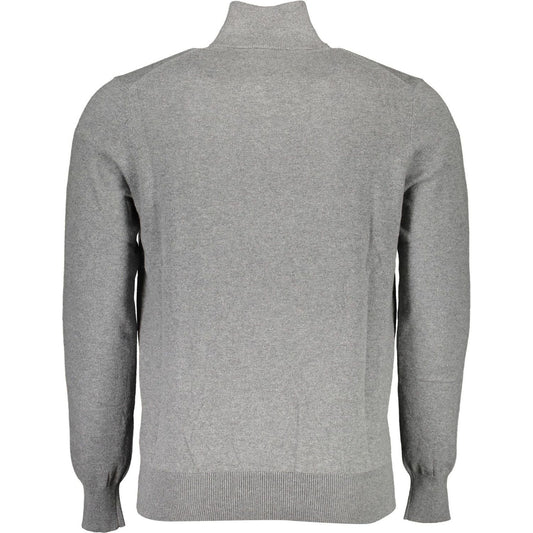 North Sails Gray Cotton Men Sweater North Sails