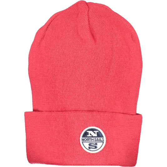 Chic Red Cotton Cap with Signature Logo