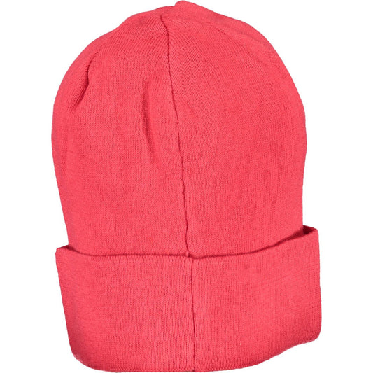 Chic Red Cotton Cap with Signature Logo