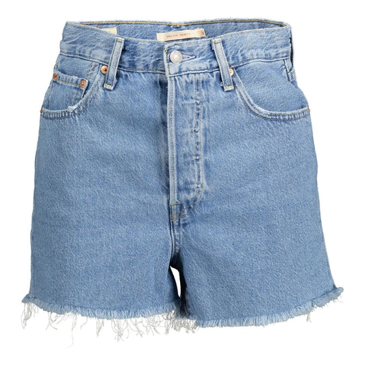 Levi's Light Blue Cotton Women Shorts Levi's