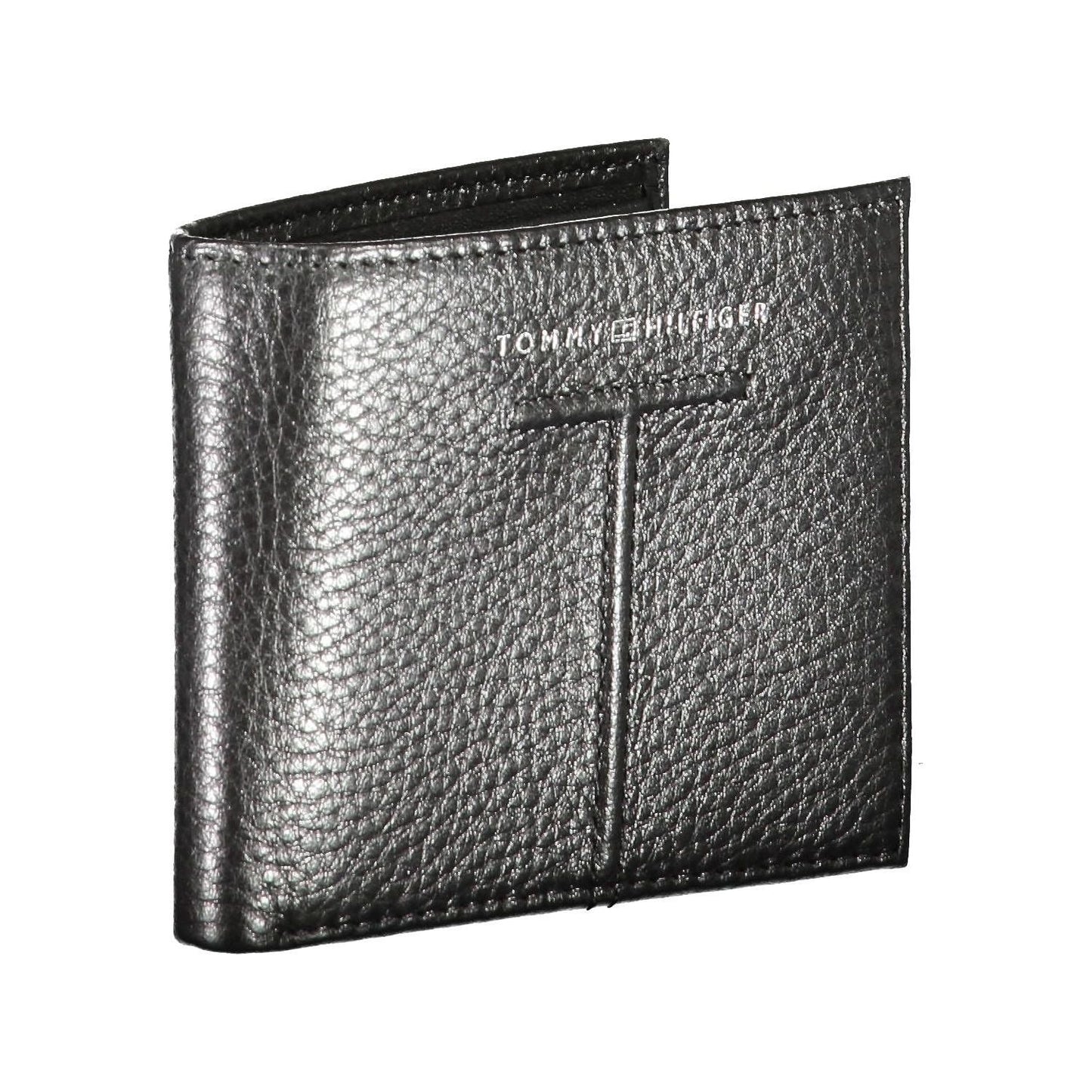 Tommy Hilfiger Black Leather Men Wallet Tommy Hilfiger