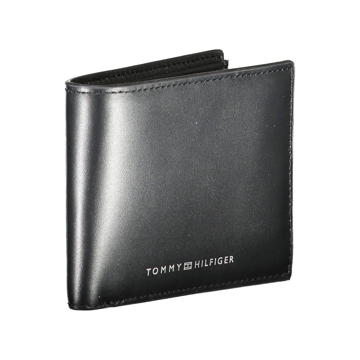 Tommy Hilfiger Black Leather Men Wallet Tommy Hilfiger