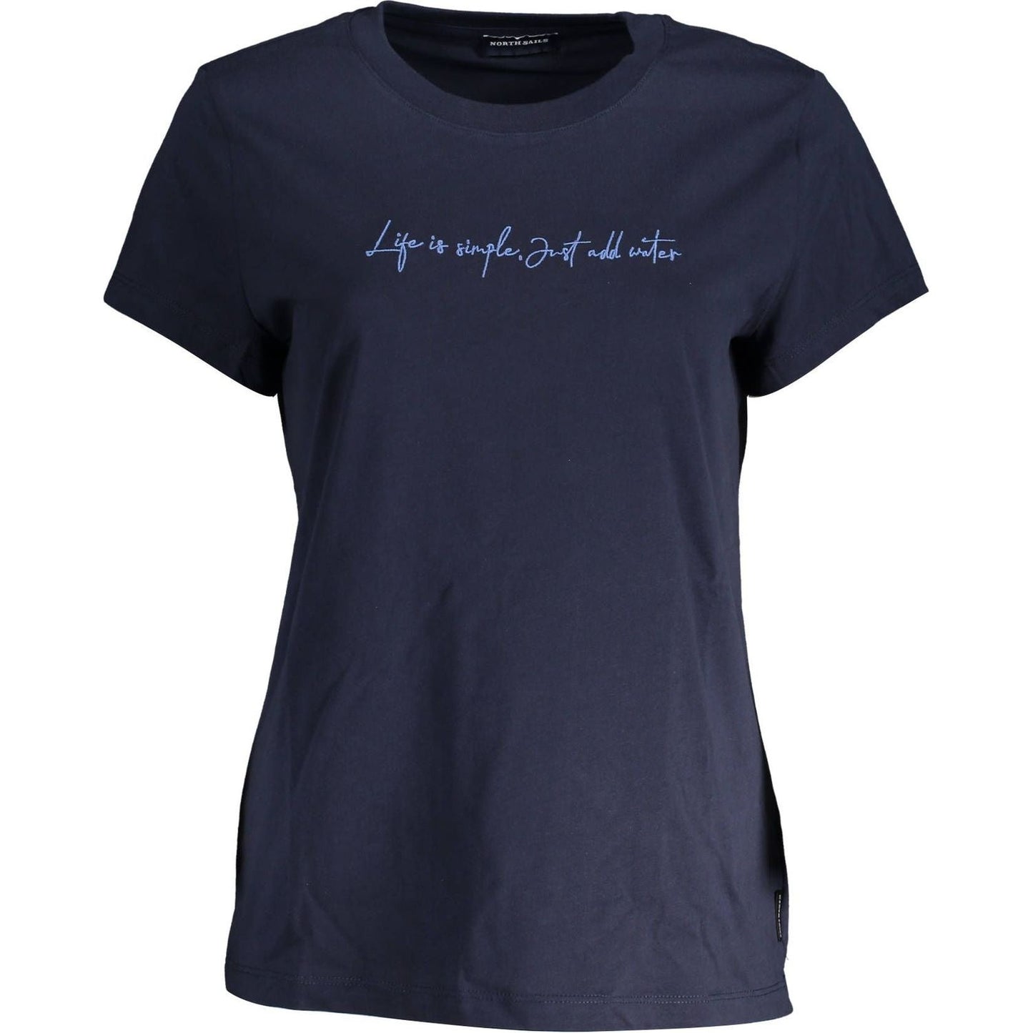 North Sails Chic Blue Organic Cotton Tee with Signature Embroidery North Sails